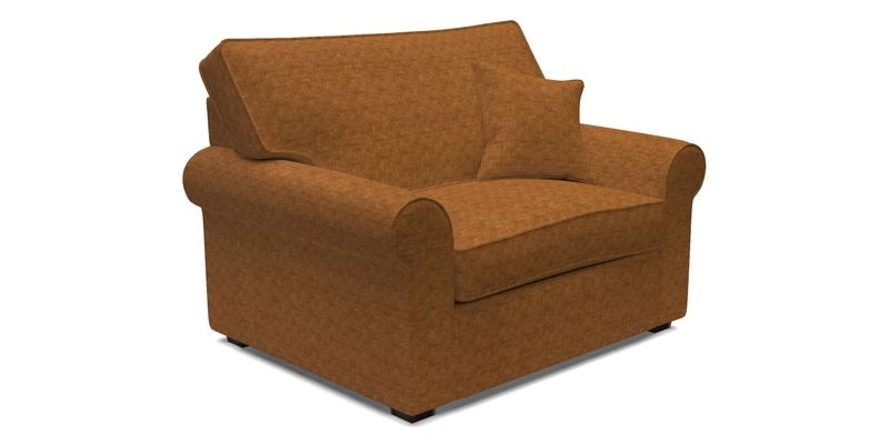 Upperton Snuggler Loose Cover in Two Tone Plain Biscuit - Loose cover option available