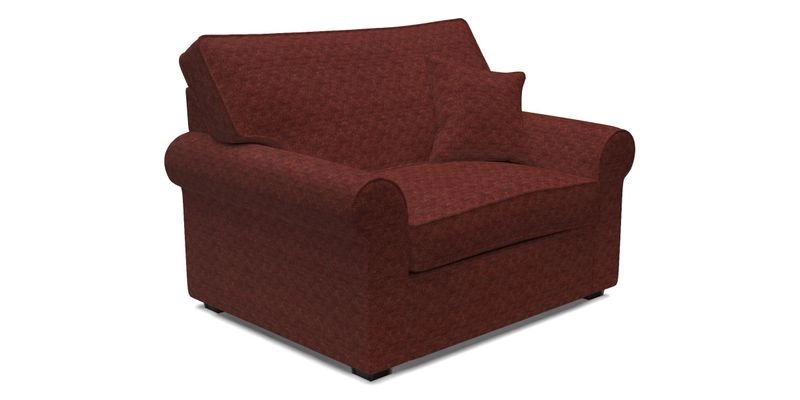 Upperton Snuggler Loose Cover in Two Tone Plain Biscuit - Loose cover option available