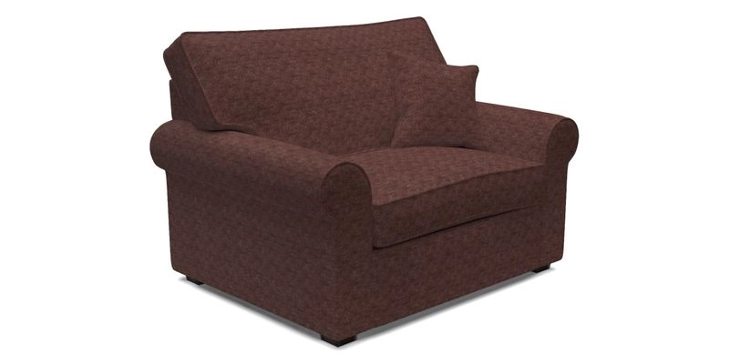 Upperton Snuggler Loose Cover in Two Tone Plain Biscuit - Loose cover option available