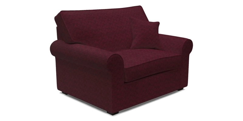 Upperton Snuggler Loose Cover in Two Tone Plain Biscuit - Loose cover option available