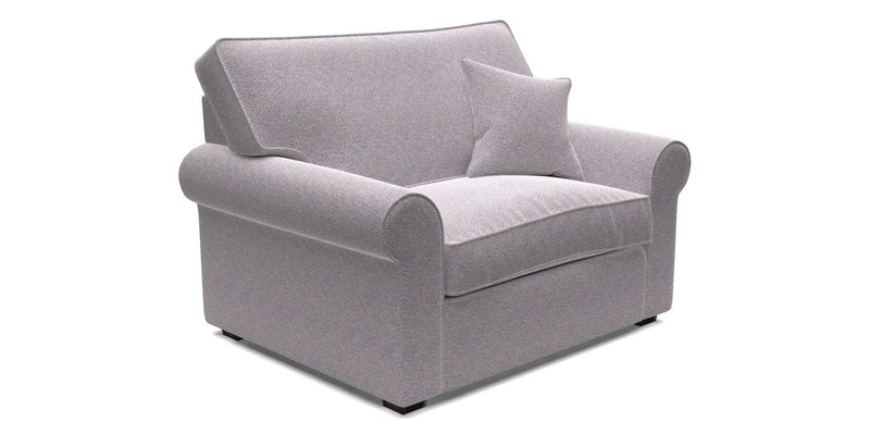 Upperton Snuggler Loose Cover in Two Tone Plain Biscuit - Loose cover option available