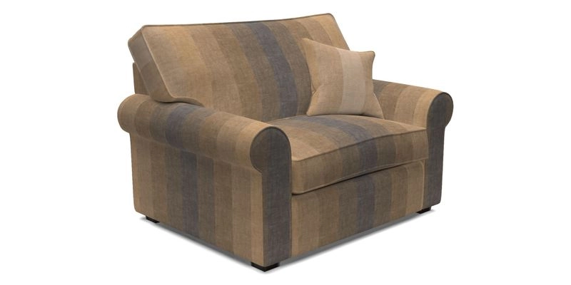 Upperton Snuggler Loose Cover in Two Tone Plain Biscuit - Loose cover option available