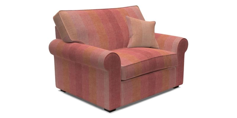 Upperton Snuggler Loose Cover in Two Tone Plain Biscuit - Loose cover option available