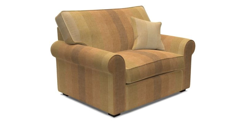 Upperton Snuggler Loose Cover in Two Tone Plain Biscuit - Loose cover option available
