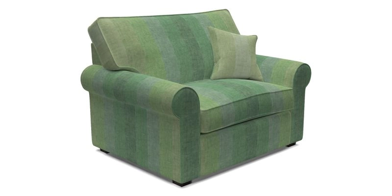 Upperton Snuggler Loose Cover in Two Tone Plain Biscuit - Loose cover option available