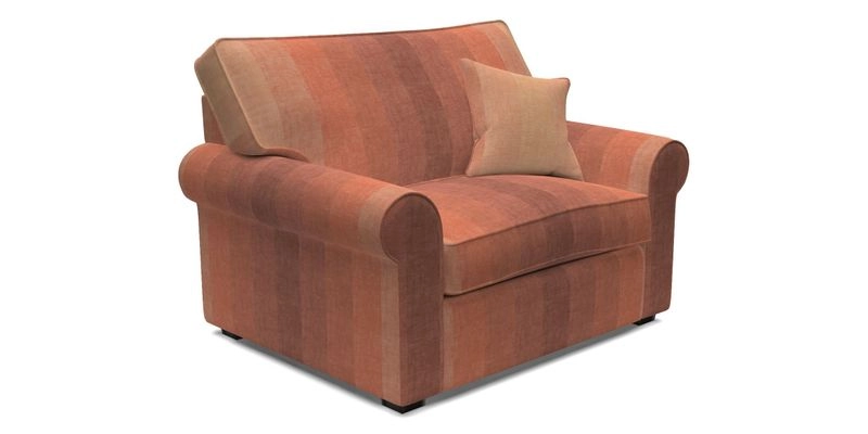 Upperton Snuggler Loose Cover in Two Tone Plain Biscuit - Loose cover option available