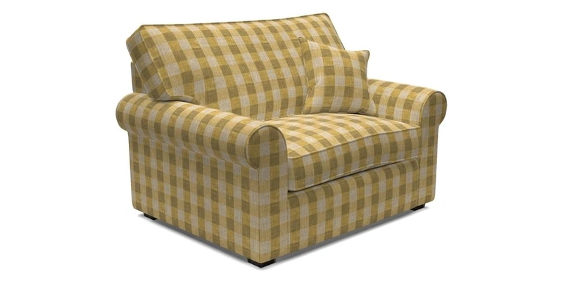 Upperton Snuggler Loose Cover in Two Tone Plain Biscuit - Loose cover option available