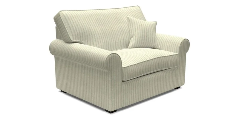 Upperton Snuggler Loose Cover in Two Tone Plain Biscuit - Loose cover option available