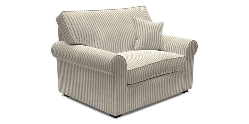 Upperton Snuggler Loose Cover in Two Tone Plain Biscuit - Loose cover option available