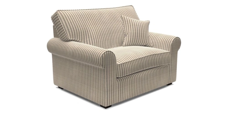 Upperton Snuggler Loose Cover in Two Tone Plain Biscuit - Loose cover option available