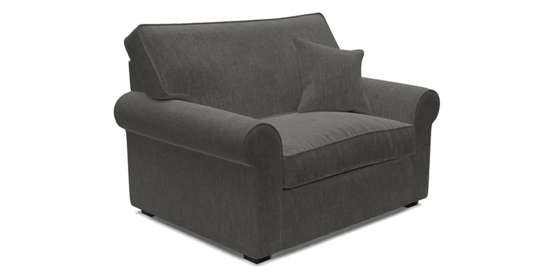 Upperton Snuggler Loose Cover in Two Tone Plain Biscuit - Loose cover option available