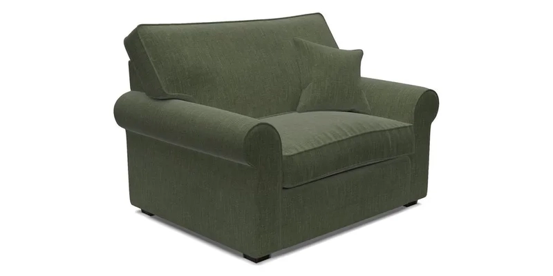 Upperton Snuggler Loose Cover in Two Tone Plain Biscuit - Loose cover option available