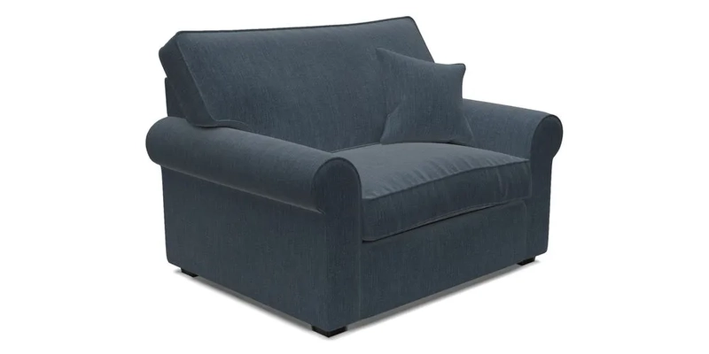 Upperton Snuggler Loose Cover in Two Tone Plain Biscuit - Loose cover option available