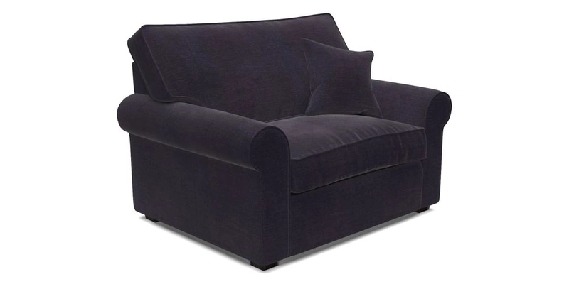 Upperton Snuggler Loose Cover in Two Tone Plain Biscuit - Loose cover option available