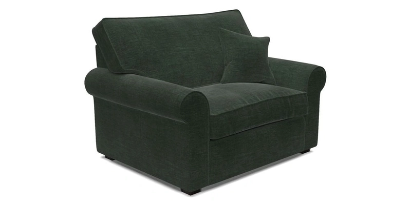 Upperton Snuggler Loose Cover in Two Tone Plain Biscuit - Loose cover option available