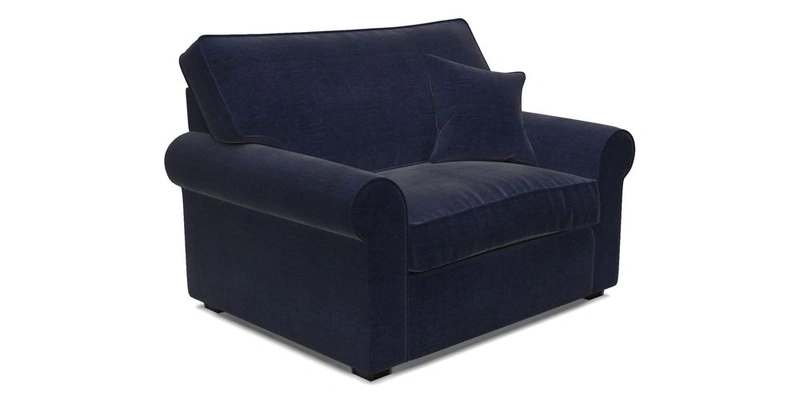 Upperton Snuggler Loose Cover in Two Tone Plain Biscuit - Loose cover option available