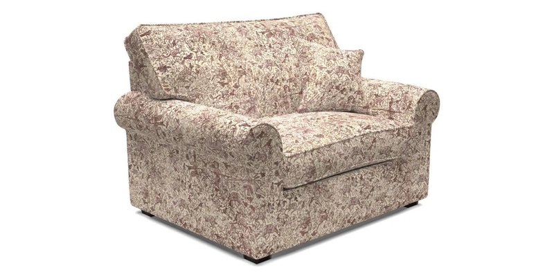 Upperton Snuggler Loose Cover in Two Tone Plain Biscuit - Loose cover option available