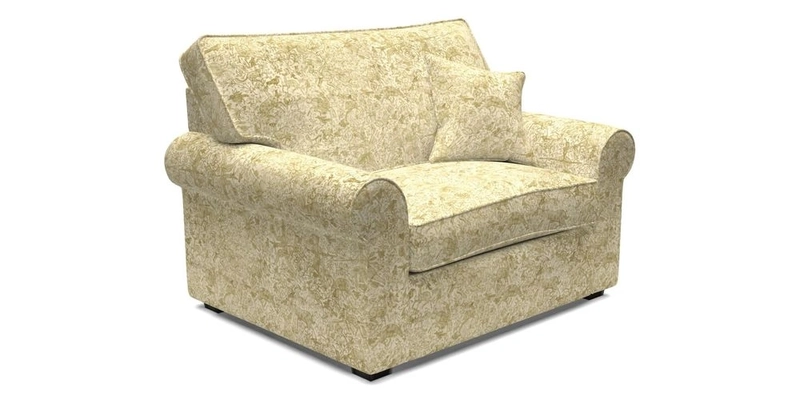 Upperton Snuggler Loose Cover in Two Tone Plain Biscuit - Loose cover option available