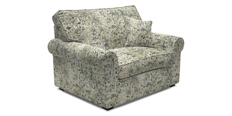 Upperton Snuggler Loose Cover in Two Tone Plain Biscuit - Loose cover option available