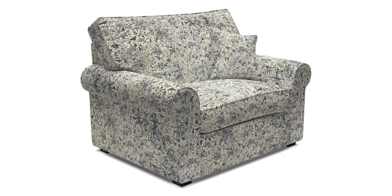 Upperton Snuggler Loose Cover in Two Tone Plain Biscuit - Loose cover option available