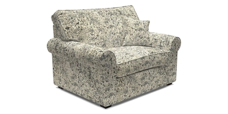 Upperton Snuggler Loose Cover in Two Tone Plain Biscuit - Loose cover option available