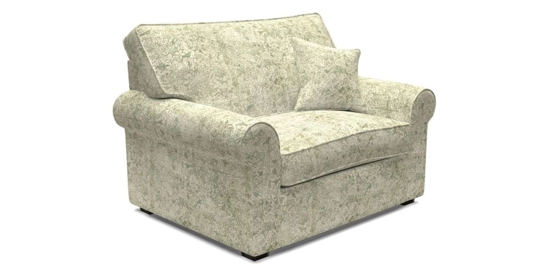 Upperton Snuggler Loose Cover in Two Tone Plain Biscuit - Loose cover option available