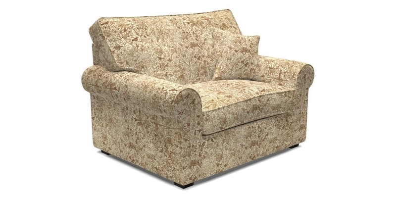 Upperton Snuggler Loose Cover in Two Tone Plain Biscuit - Loose cover option available