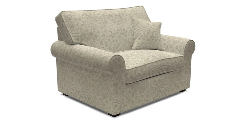 Upperton Snuggler Loose Cover in Two Tone Plain Biscuit - Loose cover option available