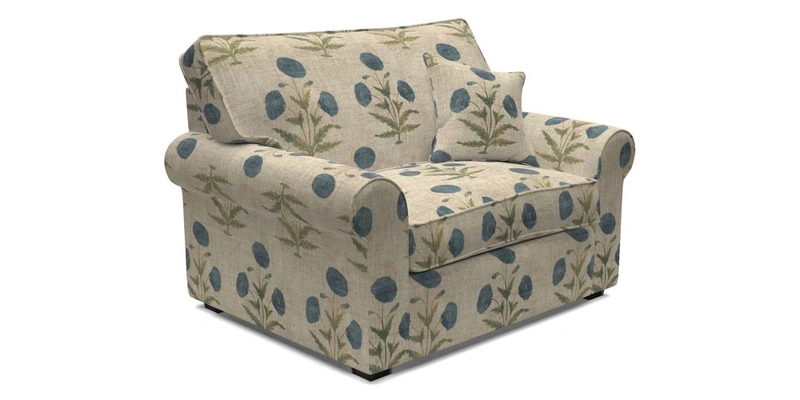 Upperton Snuggler Loose Cover in Two Tone Plain Biscuit - Loose cover option available