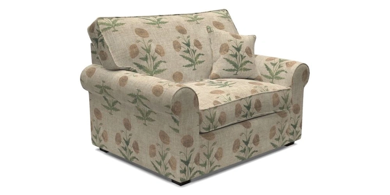 Upperton Snuggler Loose Cover in Two Tone Plain Biscuit - Loose cover option available