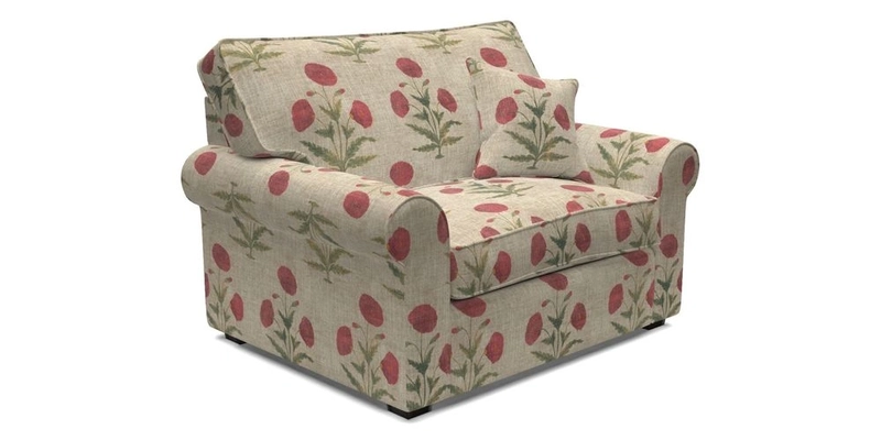 Upperton Snuggler Loose Cover in Two Tone Plain Biscuit - Loose cover option available