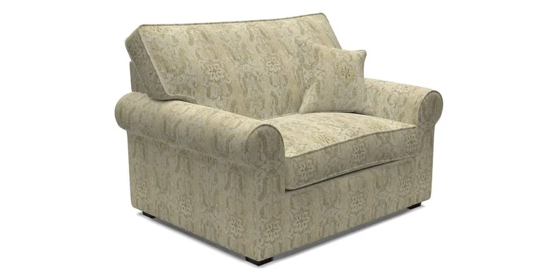 Upperton Snuggler Loose Cover in Two Tone Plain Biscuit - Loose cover option available