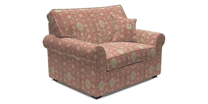Upperton Snuggler Loose Cover in Two Tone Plain Biscuit - Loose cover option available