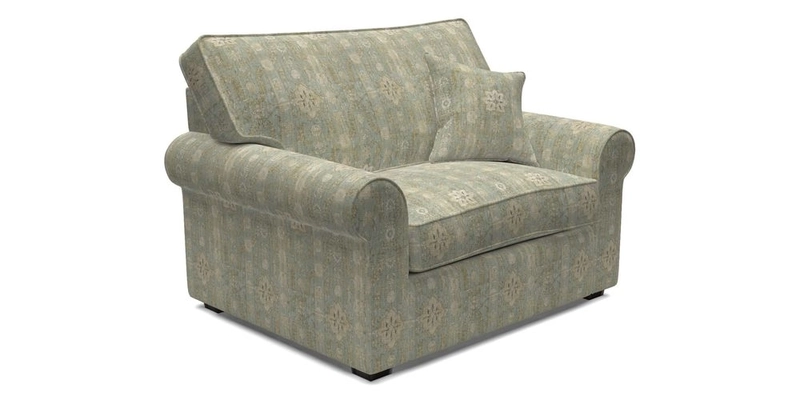 Upperton Snuggler Loose Cover in Two Tone Plain Biscuit - Loose cover option available