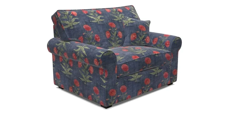 Upperton Snuggler Loose Cover in Two Tone Plain Biscuit - Loose cover option available