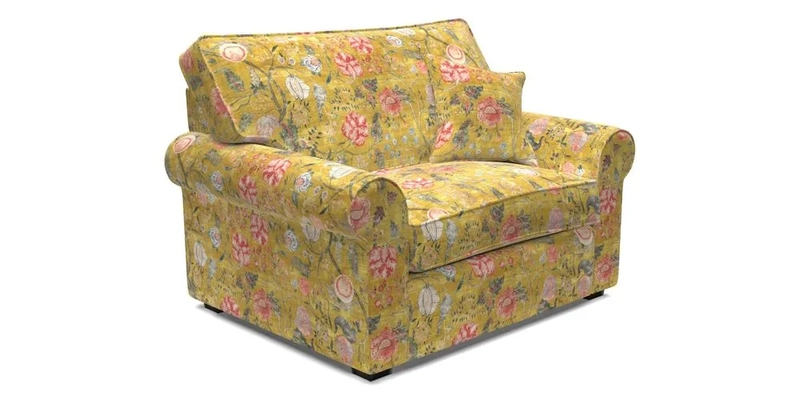 Upperton Snuggler Loose Cover in Two Tone Plain Biscuit - Loose cover option available