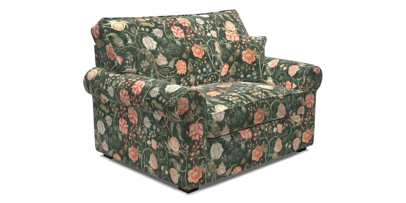 Upperton Snuggler Loose Cover in Two Tone Plain Biscuit - Loose cover option available