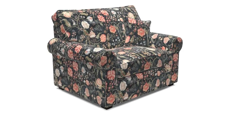 Upperton Snuggler Loose Cover in Two Tone Plain Biscuit - Loose cover option available