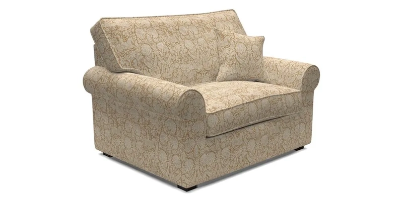 Upperton Snuggler Loose Cover in Two Tone Plain Biscuit - Loose cover option available