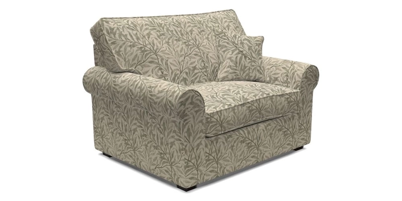 Upperton Snuggler Loose Cover in Two Tone Plain Biscuit - Loose cover option available