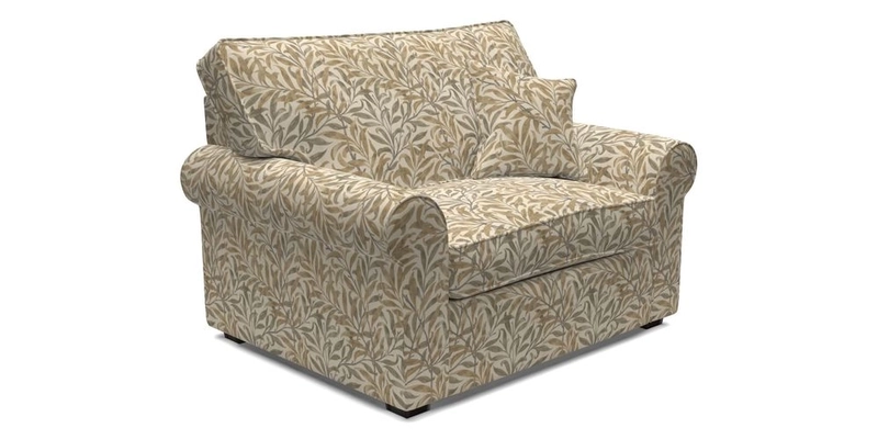 Upperton Snuggler Loose Cover in Two Tone Plain Biscuit - Loose cover option available