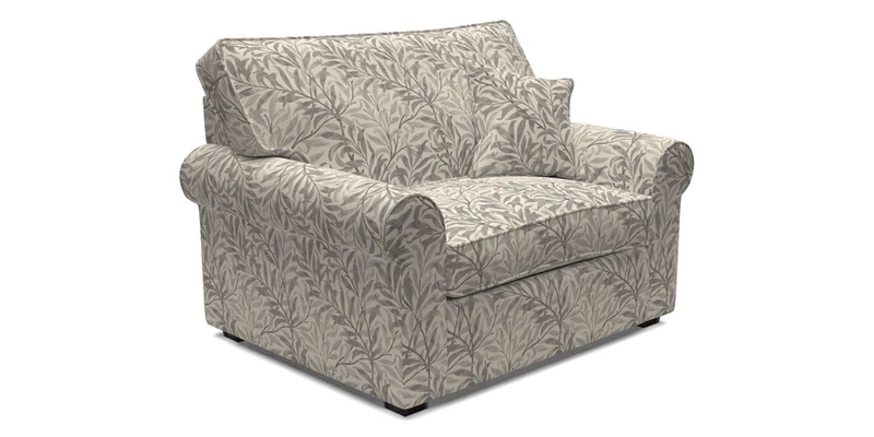 Upperton Snuggler Loose Cover in Two Tone Plain Biscuit - Loose cover option available