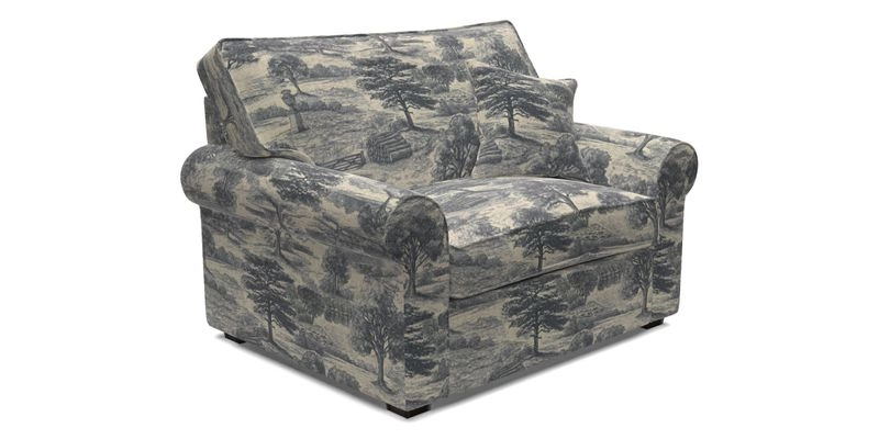 Upperton Snuggler Loose Cover in Two Tone Plain Biscuit - Loose cover option available