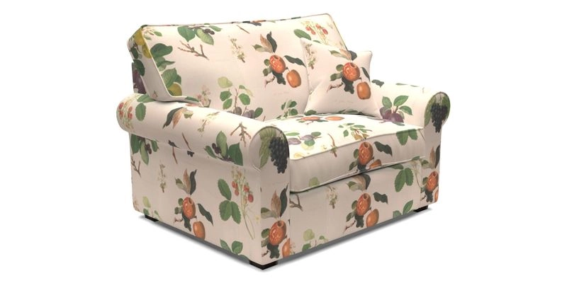 Upperton Snuggler Loose Cover in Two Tone Plain Biscuit - Loose cover option available