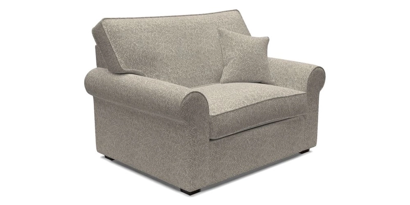 Upperton Snuggler Loose Cover in Two Tone Plain Biscuit - Loose cover option available