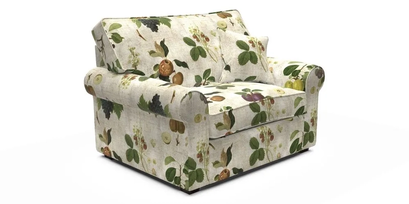 Upperton Snuggler Loose Cover in Two Tone Plain Biscuit - Loose cover option available