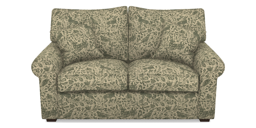 Product photograph of Upperton 2 5 Seater Sofa In V A Drawn From Nature - Bird And Rabbit - Dark Green from Sofas and Stuff Limited