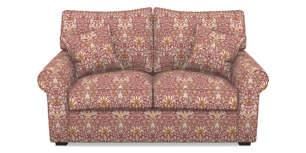 Product photograph of Upperton 2 5 Seater Sofa In William Morris Collection - Snakeshead - Claret Gold from Sofas and Stuff Limited