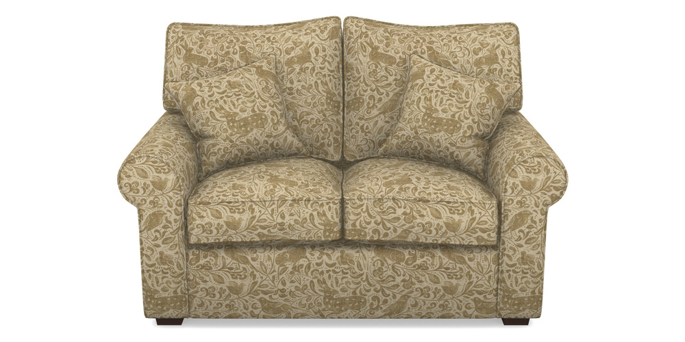 Product photograph of Upperton 2 Seater Sofa In V A Drawn From Nature - Bird And Rabbit - Gold from Sofas and Stuff Limited