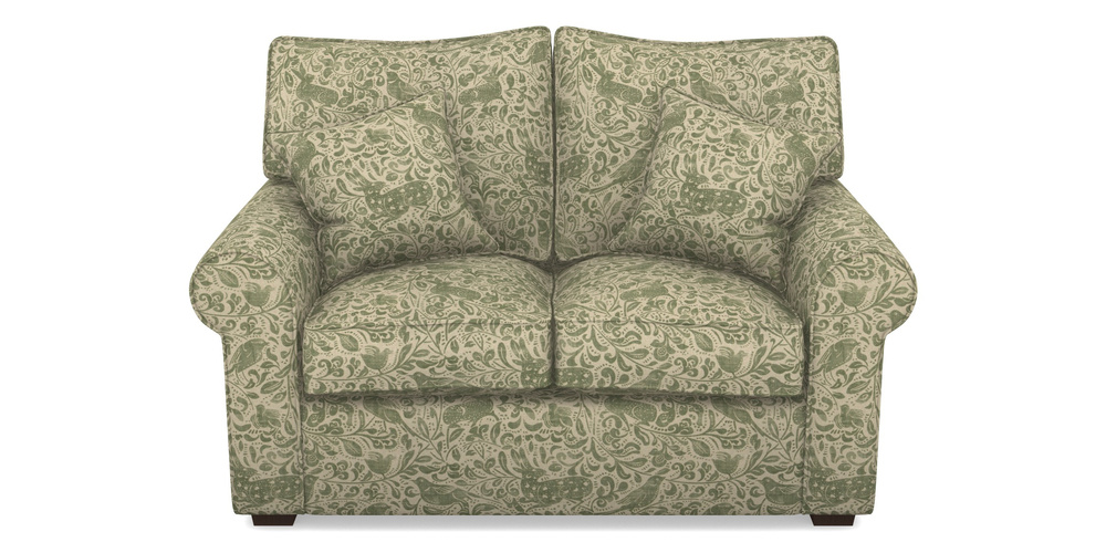 Product photograph of Upperton 2 Seater Sofa In V A Drawn From Nature - Bird And Rabbit - Light Green from Sofas and Stuff Limited